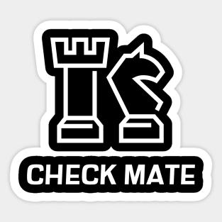 Chcek Mate Sticker